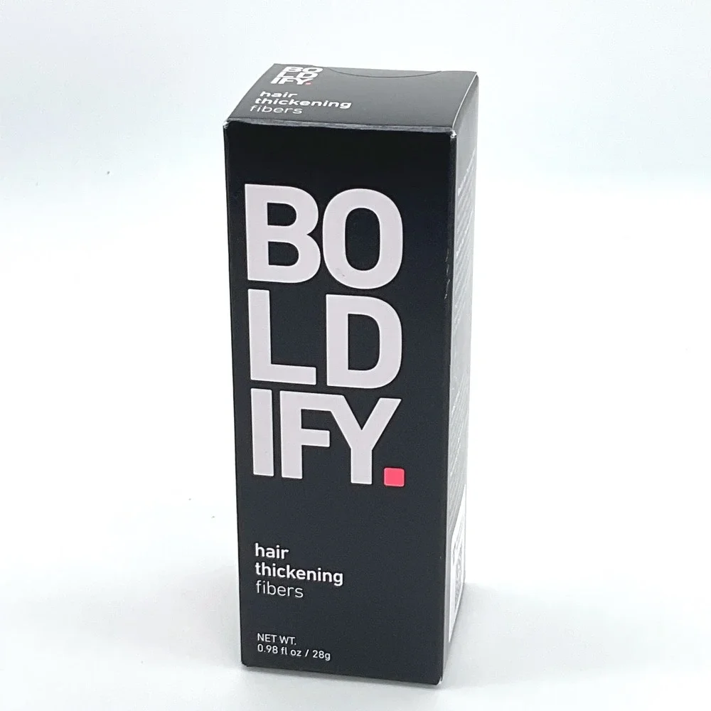 Boldify Hair Thickening Fibers Black 28g 0.98oz Instant Coverage for Thin Hair